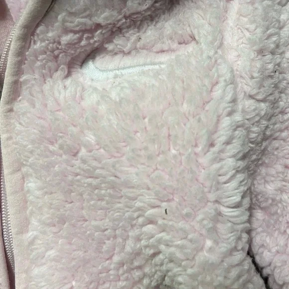 Baby Girl Nike Pink Sherpa Bunting Suit Size 0-3 Months - Picture 4 of 4